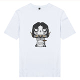 Áo thun unisex cotton in hình funky cartoon series - kiss drummer (nhiều màu)
