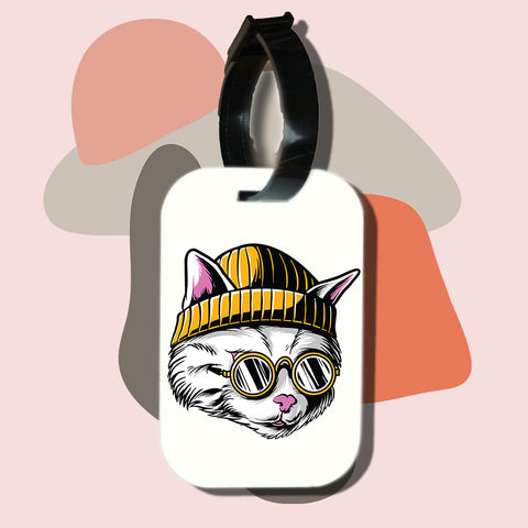 Travel tag cho túi xách/balo du lịch in hình Cat Lover series - Leon The Cat