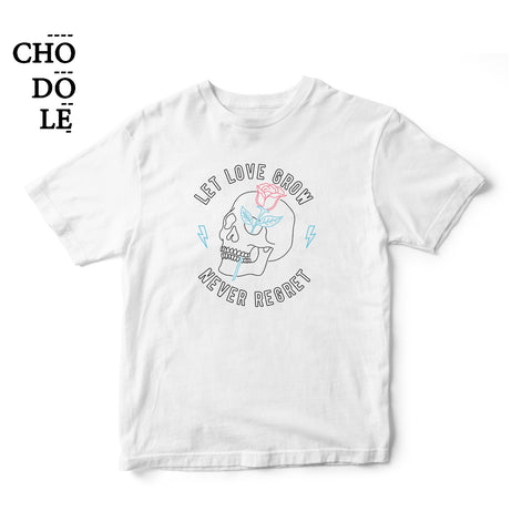 Áo thun unisex cotton 100% in hình LET LOVE GROW