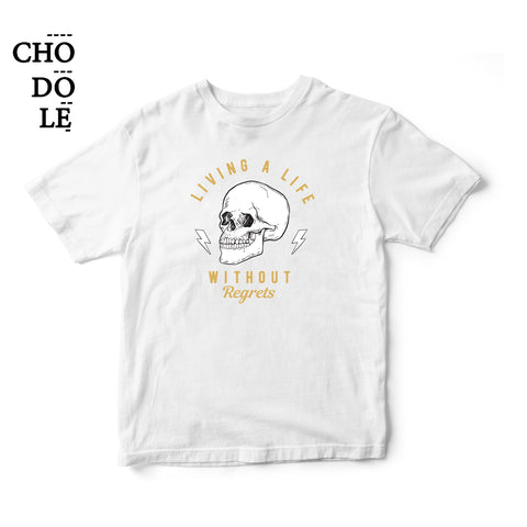 Áo thun unisex cotton 100% in hình LIVING A LIFE