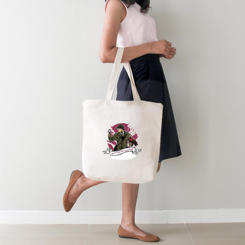 Túi tote vải in hình  Look for a fu** to give