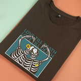 Áo thun unisex cotton in hình Love till Death (nhiều màu)