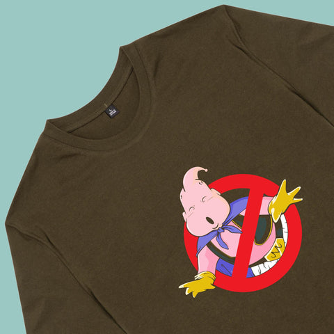 Áo thun unisex cotton 100% in hình Dragon Ball - Mabu Ghost Buster (nhiều màu)