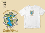 Áo thun unisex in hình Make Earth Clean Again