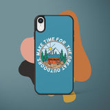 Ốp lưng iphone in hình make time for the great outdoor - Caravan Camping (đủ model iphone)