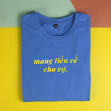 Áo thun cotton 100% in chữ Tết mang tiền về cho vợ