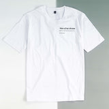 Áo thun unisex cotton 100% in chữ định nghĩa vui - Man of my dream (nhiều màu)