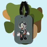 Travel tag cho túi xách/balo du lịch in hình Half Skeleton - Mario