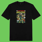 Áo thun unisex cotton in hình pop culture cartoon series - mars attacks (nhiều màu)
