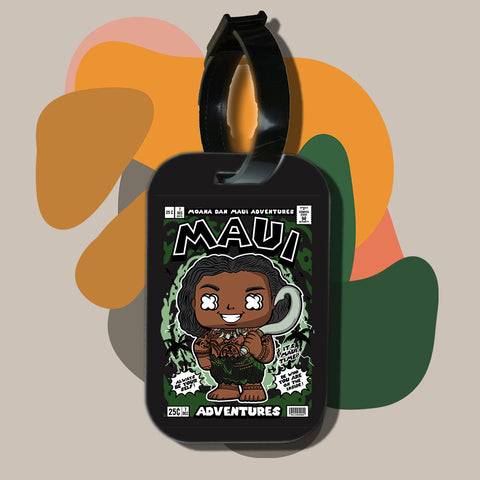 Travel tag cho túi xách/balo du lịch in hình pop culture cartoon series - maui