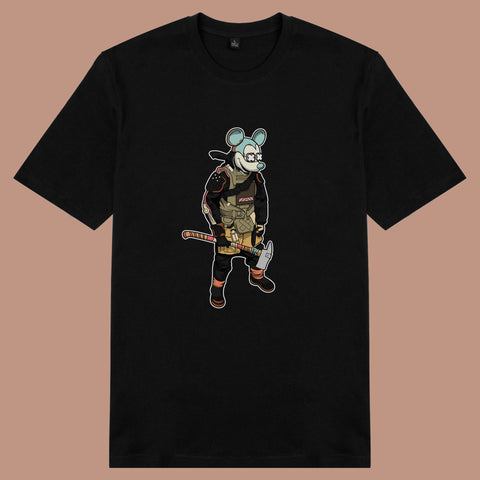 Áo thun unisex cotton in hình funky cartoon series - mickey bastard (nhiều màu)