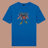 Áo thun unisex cotton in hình funky cartoon series - mickey gundam (nhiều màu)