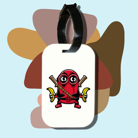 Travel tag cho túi xách/balo du lịch in hình Super Heroes - minion pool