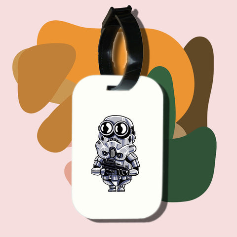 Travel tag cho túi xách/balo du lịch in hình star wars - minion trooper