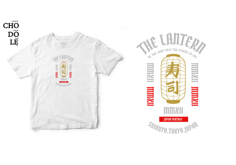 Áo thun unisex cotton 100% in hình Japanese Art - Be the light help the others to see.