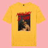 Áo thun unisex cotton in hình Monday is here