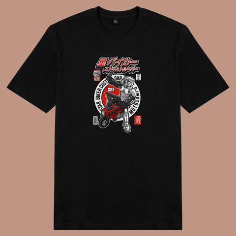 Áo thun unisex cotton in hình pop culture cartoon series - motocompo (nhiều màu)