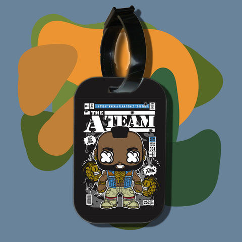 Travel tag cho túi xách/balo du lịch in hình pop culture cartoon series - The A Team Mr.T