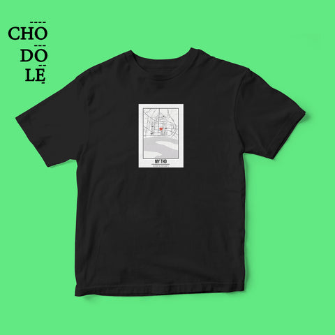 Áo thun unisex cotton 100% in hình Love City Vietnam - My Tho (nhiều màu)