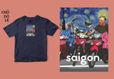 Áo thun unisex cotton 100% in hình Saigon Starry Night (nhiều màu)