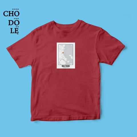 Áo thun unisex cotton 100% in hình Love City Vietnam - Nha Trang (nhiều màu)