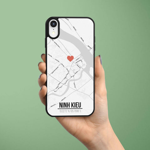 Ốp lưng  iphone in hình Love City Vietnam Map - Ninh Kiều (đủ model iphone)