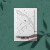 Tranh poster khổ A3 giấy mỹ thuật in hình Love City Vietnam - Ninh Kiều