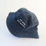 Nón bucket wax in chữ Not easy, but worth it (nhiều màu)