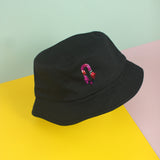 Nón bucket in hình Floral Text - O (nhiều màu)