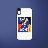 Ốp lưng  iphone in hình Peace and love (đủ model iphone)