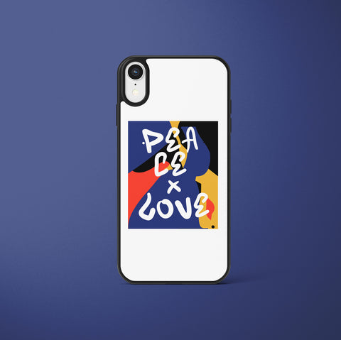 Ốp lưng  iphone in hình Peace and love (đủ model iphone)