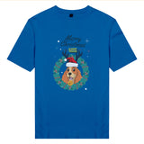 Áo thun unisex cotton 100% in hình Pet Lover Xmas - Cocker Spaniel (nhiều màu)
