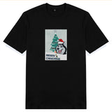 Áo thun unisex cotton 100% in hình Pet Lover Xmas - Huskey (nhiều màu)