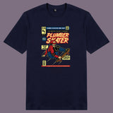 Áo thun unisex cotton 100% in hình Plumber Skater (nhiều màu)