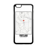 Ốp lưng dẻo iphone in hình Love City Map - Portland