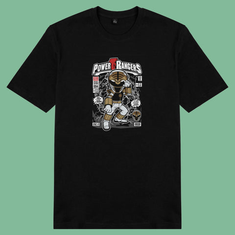 Áo thun unisex cotton in hình pop culture cartoon series - Power rangers (nhiều màu)