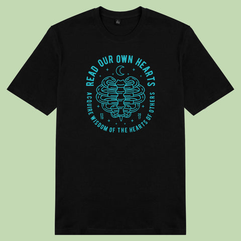 Áo thun unisex cotton 100% in hình Read our own hearts (nhiều màu)