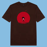 Áo thun unisex cotton in hình Dragonball - Red moon (nhiều màu)