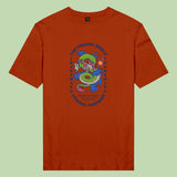 Áo thun unisex cotton 100% in hình Retro Dragon (nhiều màu)