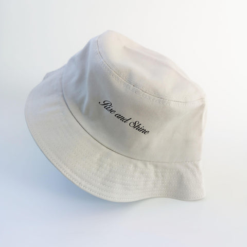 Nón bucket in chữ Rise and Shine  - (nhiều màu)