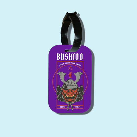 Travel tag cho túi xách/balo du lịch in hình Japanese Art - spirit of ancient japan samurai