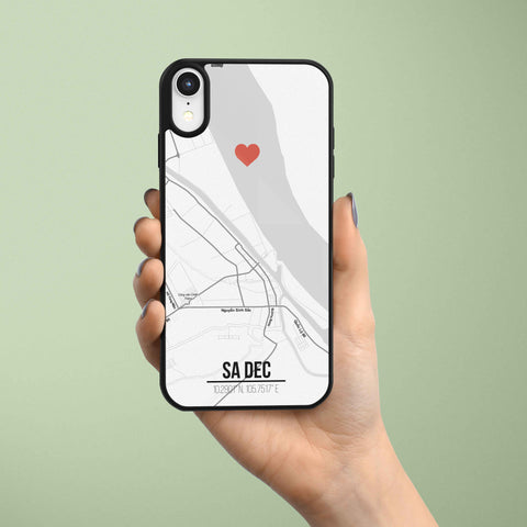 Ốp lưng  iphone in hình Love City Vietnam Map - Sadec (đủ model iphone)