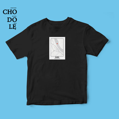 Áo thun unisex cotton 100% in hình Love City Vietnam - Sadec (Nhiều màu)