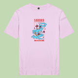 Áo thun unisex cotton 100% in hình Sakura, Japanese Art (nhiều màu)