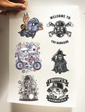 A4 sticker ủi lên áo, túi tote - Set 13
