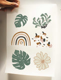 Set A4 sticker ủi lên áo, túi tote - Set 19