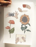 Set A4 sticker ủi lên áo, túi tote - Set 20
