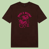 Áo thun unisex cotton 100% in hình Skate Destroy (nhiều màu)