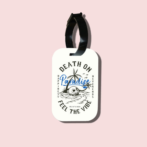 Travel tag cho túi xách/balo du lịch in hình Feel the Vibe