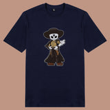 Áo thun unisex cotton in hình funky cartoon series - skull slinger (nhiều màu)